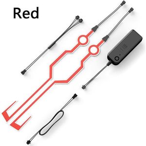 Motorhelm Night Riding Light Signaal Waterdicht Duurzaam Helm Moto Kit Knipperende Strip Led Licht Lichtgevende Helm Sticker