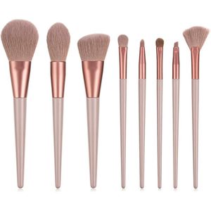 Ennke 8 Pcs Benadrukken Dubbele Hoofd Borstel Duizelig Cosmetische Beauty Tools Wimper/Wenkbrauw Schuine Oogschaduw Make-Up Borstel