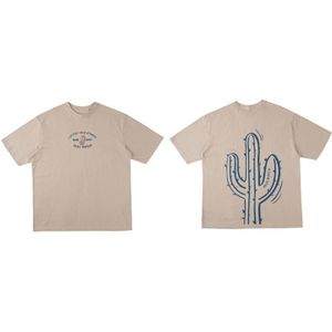 Gonthwid Cactus Print Korte Mouw Streetwear T-shirts Harajuku Hip Hop Casual T Shirts Mannen Zomer Mode Tops Tees Man
