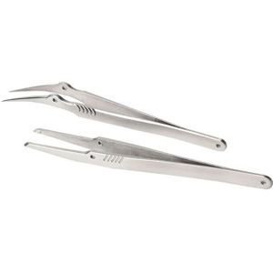 304 Roestvrij Staal Gebogen Tip Pincet Set Kit Lassen Sorteren Precisie Elektronische Producten Componenten Handgereedschap