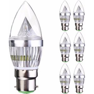 Lightinbox Led Kaars Licht Bajonet Bc Cool Wit Kleur Dimbare 40W Vervanging Voor Gloeilamp