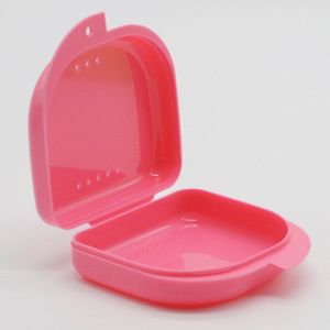 Tandheelkunde Kunstgebit Storage Case Box Retainer Mond Guard Container Muti Kleuren