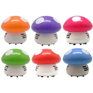 L008 3W 3V Kleine Mini Cartoon Leuke Toetsenbord Desktop Stofverwijdering Paddestoel Vorm Desktop Stofzuiger