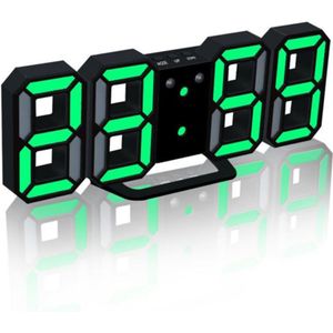 3D Led Digitale Wandklok Alarm Datum Temperatuur 24/12 Uur Display Elektronische Tafel Klok Desktop Decoratie Stand Hang Klok