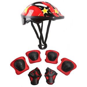 7 Stks/set Kids Rolschaatsen Fiets Helm Knie Pols Guard Elleboog Pad Set Voor Kinderen Fietsen Sport Beschermende Guard Gear set