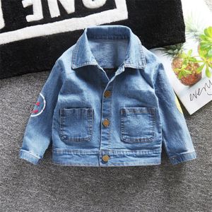 Denim Jassen Peuter Jongens Meisjes Jean Jacket Patch Cartoon Bovenkleding Mode Baby Kids Kinderen Kleding