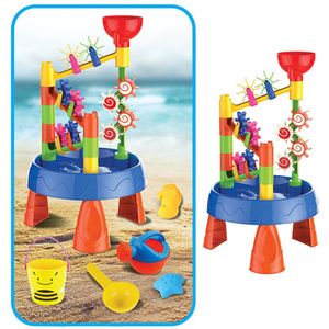 Kids Educatief Speelgoed Zomer Outdoor Zee Strand Trechter Zandbak Speelgoed Sprinkler Zand Schop Water Wiel Tafel Play Kit Speelgoed