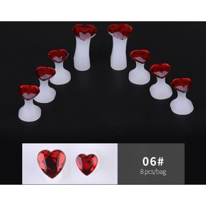 8 Stuks Zachte Siliconen Voet Teen Corrector Separator Care Flip Protector Soft Sub-Teen Duim Aparte Voetverzorging Gereedschap