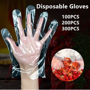 100/200/300 Stks/set Voedsel Plastic Handschoenen Wegwerphandschoenen Voor Restaurant Keuken Bbq Milieuvriendelijke Voedsel Handschoenen Anti-contact Virus