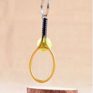 ZARSIA 10pcs Mini Tennis Racket Key Gesp tennis ballen Reclame Activiteit Propaganda