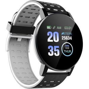 119 Plus Smart Armband Hartslag Smart Horloge Ronde Mannen Vrouwen Polsband Sport Horloges Band Waterdichte Smartwatch Voor Android Ios
