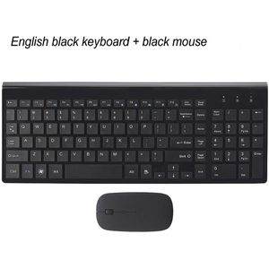Ergonomische Ultradunne Lage Noise 2.4G Draadloze Toetsenbord en Muis Combo Draadloze Muis voor Mac Pc Windows XP/7/10 Android Tv Box