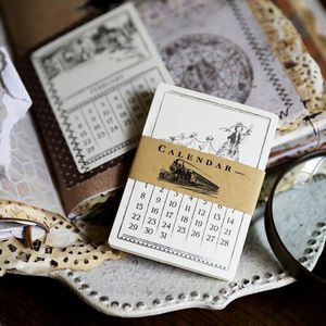 YPP CRAFT 24 stks Kalender Stijl Papier Pocket Kaarten voor Scrapbooking DIY Projecten/Fotoalbum/Card Making Ambachten