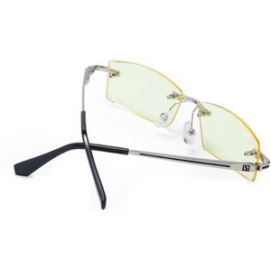 Klassieke Randloze Gouden Frame Nachtzicht Glazen Voor Rijden Anti-Blu Licht Anti-Glare Dag En Nacht Rijden bril