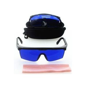 Veiligheidsbril Voor Ipl Schoonheid, Golf Vinden Bril, Golfbal Finder Bril Oogbescherming, blauw Lens Met Case Schone Doek