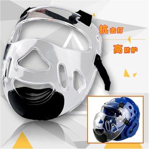 Goedkope Karate Helm Plastic Masker Verwijderbare Taekwondo Helm Hoofddeksels Gezichtsmasker Tkd Fitness Guard Voor Kinderen Volwassen Neus Protector