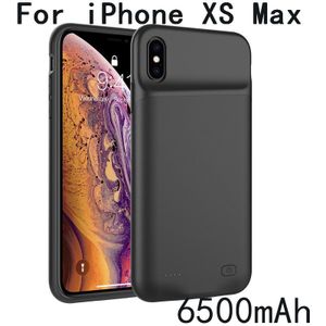 6500Mah Slim Silicone Shockproof Batterij Charger Cases Voor Iphone Xs Max Xr X Power Bank Case Externe Pack Backup charger Case
