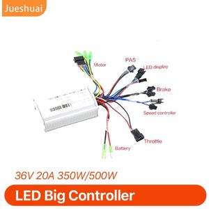 Jueshuai Elektrische Fiets 36V 250-500W Elektrische Fiets Controller Sinus Stabiele Led Lcd Display Borstelloze Ebike controller Bldc