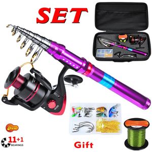 Hengel Spinning Reel Carrier Bag Set Universele Hengel Reel Combo Telescopische Voor Zoutwater Zoetwater Vistuig O