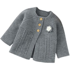 Baby Baby Meisje Jongen Vest Knoppen Trui Casual Gebreide Bovenkleding Jassen Top Lange Mouwen Leuke Truien Winter Herfst Kleding