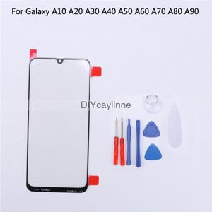 Nieuw Front Outer Glas Lens Cover Vervanging Voor Samsung Galaxy A10 A20 A30 A40 A50 A60 A70 A80 A90 Lcd glas & B-7000 Lijm Tool