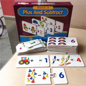 Baby Speelgoed Tellen Wiskunde leren kaarten papier legpuzzels voor kinderen brain games speelgoed kids early educatief speelgoed