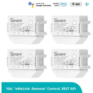 Sonoff Mini R3 Mini Smart Switch Voice Afstandsbediening Ewelink App 16A Geen Neutrale Draad Vereist Voor Siri Alexa Google thuis Alice