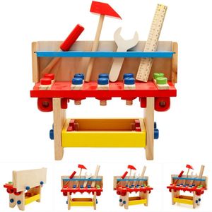 Wrench Pretend Play Kinderen Kit Kid Ingenieur Schaal Werk Tool Set Schroevendraaier Educatief Speelgoed Houten