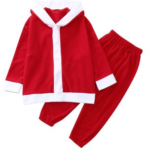 Peuter Baby Meisjes Kerst Fleece Hoodie Tops + Broek Pyjama Nachtkleding Outfits Meisje Winter Jumpsuit Kleding