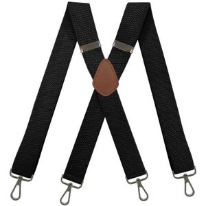 3.5*120Cm Mannen Bretels Hoge Elastische Verstelbare 4 Sterke Clips Jarretel Heavy Duty X Terug Broek Bretels