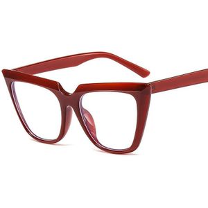 Plastic Oversized Brillen Anti-Blauw Licht Vierkante Transparante Optische Brilmonturen Computer Brillen Vrouwen Mannen Oculous