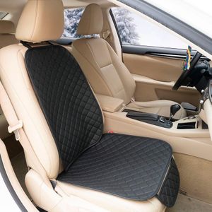 Lederen Auto Stoelhoezen Set Vier Seizoenen Voor Achter Seat Protector Auto Zitkussen Pad Mat Auto Interieur Accessoires Universele