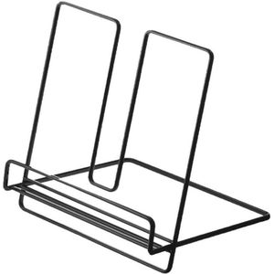 Eenvoudige Smeedijzeren Desktop Storage Rack Plank Bestand Tijdschrift Opbergdoos Kantoor Rack Sieraden