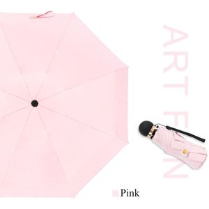 Mini 8 Botten Paraplu Vijf Opvouwbare Zonbescherming Anti-Uv UPF50 + Paraplu Parapluie Vouwen Vrouwen Pocket Umbrellara In Vrouwen