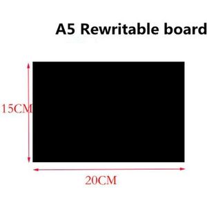 Plastic Pvc Card Herschrijfbare Board A4 A5 A6 In Zwart Hergebruik Veeg Reinigbare Winkel Prijs Reclame 10Pcs