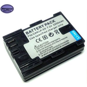 7.2V 2200Mah LP-E6 LPE6 Lp E6 Digitale Camera Batterij Voor Canon Eos 5D Mark Ii 2 Iii 3 6D 7D 60D 60Da 70D 80D Dslr Eos 5DS