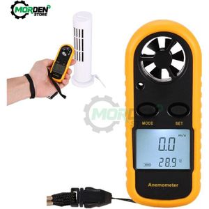 1Pc Anemometer Draagbare Anemometro Thermometer GM816 Wind Gauge Meter Windmeter 30 M/s Lcd Digitale Hand-Held Anemometer