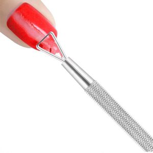 1Pc Zilveren Cuticle Remover Pusher Uv Gel Nagellak Remover Rvs Dode Huid Remover Manicure Pedicure Nail Care gereedschap
