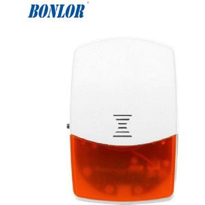 433Mhz Draadloze Buiten Sirene Geluid &amp; Strobe Flash Light Alarm Voor Home Security Alarm Systeem