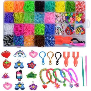 32 Grid Rainbow Rubber Band Hand Breien Apparaat Diy Rubberen Band Geweven Puzzel Set Kinderen Kleur Armband H2G0