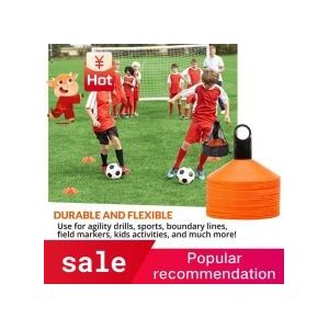 50Pcs Voetbal Training Teken Disc, Teken Plaat, Teken Kegel Wegwijzer Plaat Voor Training, Voetbal, kinderen, Sport, Veld Kegel Mark