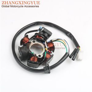 Scooter Ontsteking Stator 6 coils voor Adly AirTech Kat Mirage Noble Thunderbike Virtuality GY6 125cc 150cc 152QMI 157QMJ 4 t