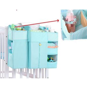Multifunctionele Opknoping Opvouwbare Baby Bed Organizer Verpleging Opbergtas Houder Luier Stacker Draagbare Dual Layer Baby Bed Set