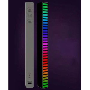 Geluid Pickup Voice Control Ritme Licht Muziek Kloppend Ritme Visualisatie Voor Desktop Computer Auto Rgb Licht Bar Led Display