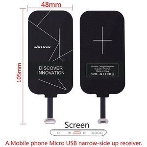 Universele Qi Draadloze Oplader Ontvanger Opladen Nillkin Magic Tags Micro Usb/Type C Adapter Voor Iphone Voor Huawei Xiaomi lg