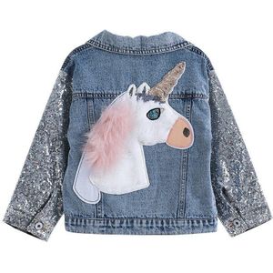 Jassen Jas Voor Peuter Jassen Eenhoorn Meisjes Meisjes Voor Denim Kinderen Bovenkleding Jassen Kleding Denim Welaken Jacket & Meisje uni