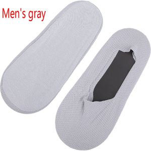 1 Paar Mannen Boot Sokken Zomer Dunne Mesh Katoenen Japanse Ondiepe Mond Sokken Mannen Non-Slip Siliconen naadloze Onzichtbare Sokken