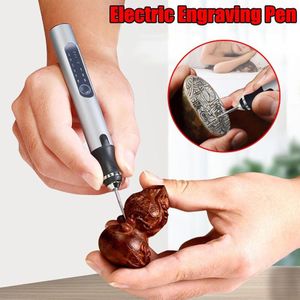 Mini Electric Engraving Pen USB Charging Wood Milling Engraving Drill 3 Mode Speed Control Electric Nail Tools USB Graver Tools