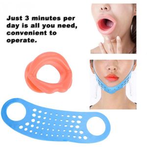 Gezicht Slapen Lifting Cheek Facial Massager Slimmer Anti-Rimpel Siliconen Lip Exerciser V Gezicht Afslanken Slaapmasker