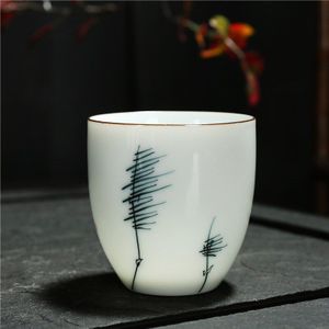 Chanshova Traditionele Chinese Stijl 150Ml Onder Geglazuurd Hand Getrokken Patroon Keramische Theekopje China Porselein Koffie Thee Kopjes G001